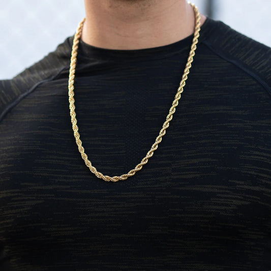 Combo Cadena + Pulsera Tejido Lazo Hombre